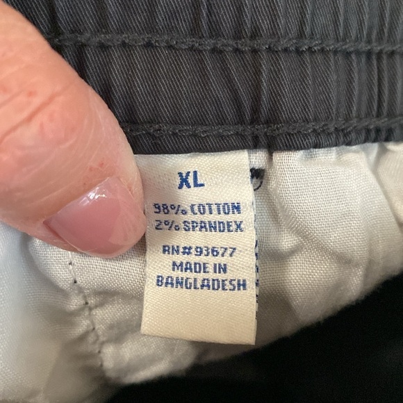 Arizona Classic Fit Shorts Men’s Black Sz XL Pull on elastic waist 8’ inseam - Picture 10 of 10